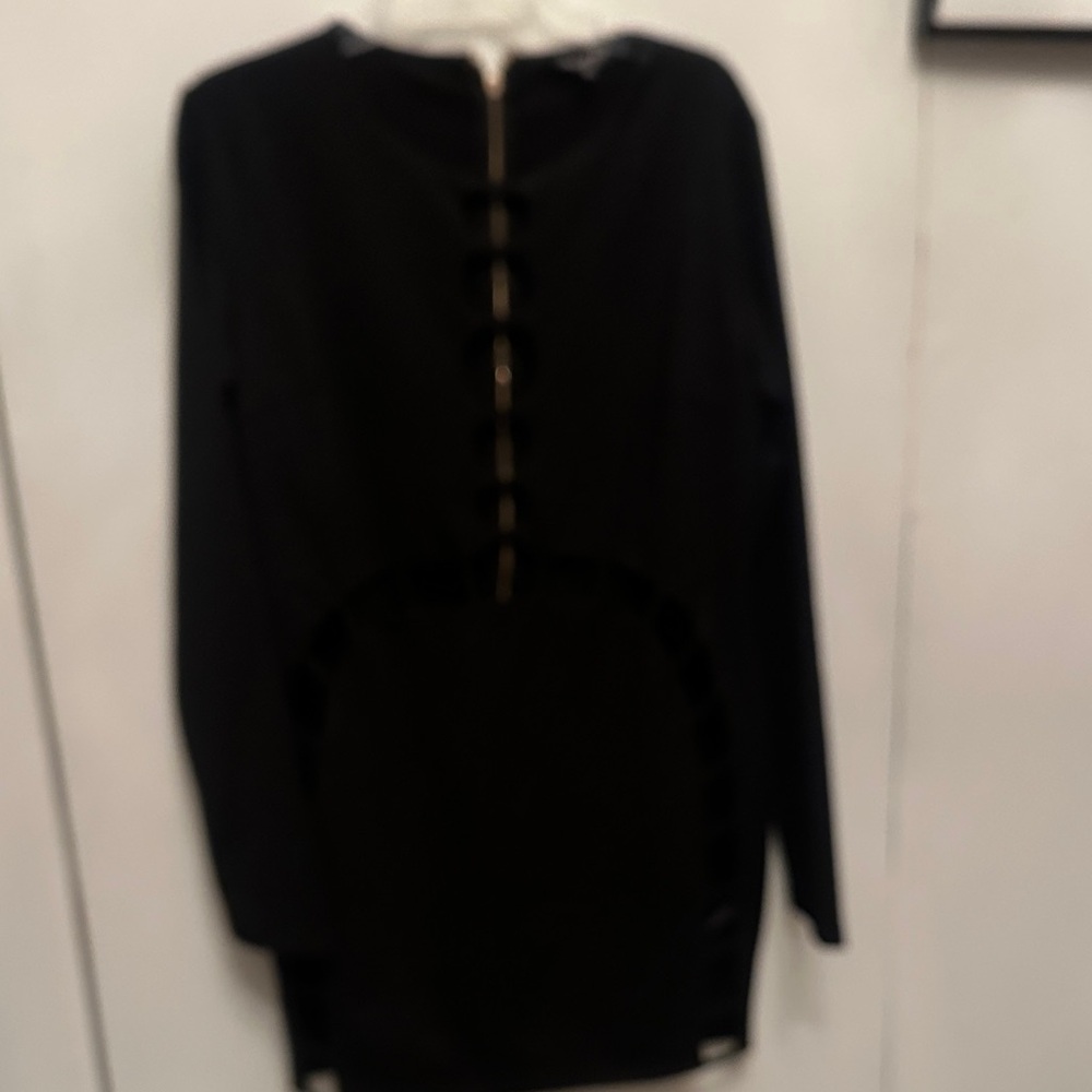 Fashion Nova Black Midi Dress